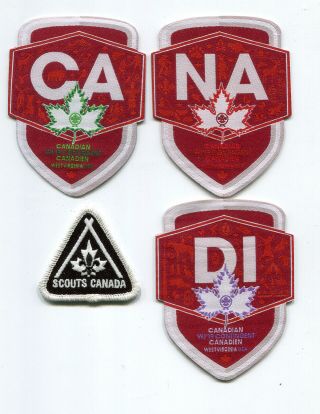 2019 World Jamboree Patch - Canada Contingent - 4 Patches