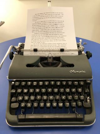 1959 Olympia Sm4 Signature Typewriter,  Case In - Looks Like Sm3