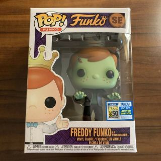 Sdcc 2019 Funko Freaky Tiki Fundays Freddy As Frankenstein Pop Figure Le 350