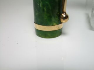 NR 1930´s SHEAFFER balance jade green combo fountain M nib 4