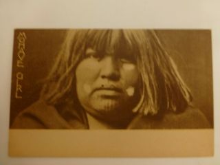 Native American Postcard - Mohave Girl By Edward Curtis 1904 South West