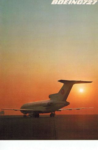 Ana All Nippon Airlines Airline Issue Postcard 727