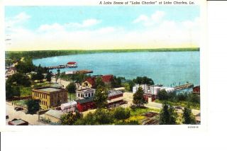 Lake Charles,  La Birds Eye View @1930
