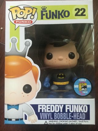 Freddy Funko Blue Suit Batman Funko Vinyl Bobble - Head 1/200 Sdcc 2013 Fundays