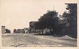Ia - 1900’s Real Photo East Side Of Main Street Grand River,  Iowa Decatur County