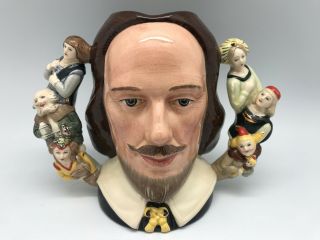 Royal Doulton - William Shakespeare Large Character Jug D6933 - 791/2500 - Rare