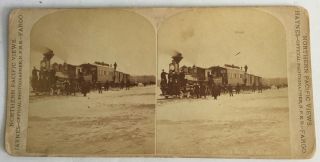 Haynes View Of The First Train Over The Missouri Stereoview Bin Only For Angelo