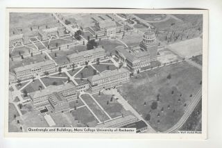 Aerial View Quadrangle & Buildings Mens College University Of Rochester Ny