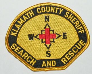 Klamath County Sheriff Sar Search & Rescue Oregon Or Ore Co Sd So Patch