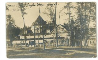 Rppc Forest Inn Eagles Mere Pa Sullivan County Early Real Photo Postcard