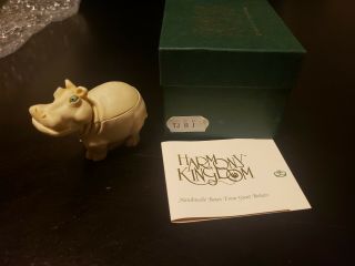 Harmony Kingdom Figurine Figure Its A Fine Day Hippo Rare Signed