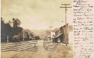 Azusa Rppc This Is A View Of Our Business Street 1907 Ca