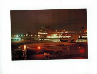 Jal Japan Air Lines 727 @ Haneda Airport Postcard Large Sized Card