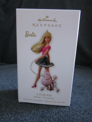 Hallmark Keepsake Barbie A Posh Pair Ornament 2010