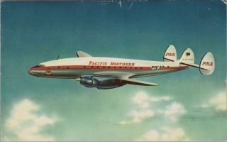 (m635) Vintage Color Postcard,  Rppc,  Pacific Northern Airline,  Pna,  Alaska