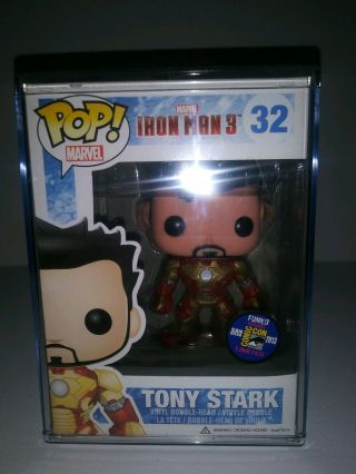 FUNkO POP MARVEL Iron Man 3 TONY STARK JAMES RHODES 2013 SDCC Limited 3