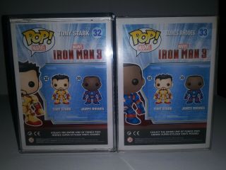 FUNkO POP MARVEL Iron Man 3 TONY STARK JAMES RHODES 2013 SDCC Limited 4