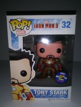 FUNkO POP MARVEL Iron Man 3 TONY STARK JAMES RHODES 2013 SDCC Limited 6