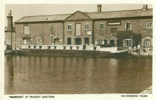 Rp Mafeking At Fradley Junction Nr Lichfield Narrow Canal Boat Staffs C1930