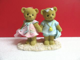 Cherished Teddies Hand In Hand,  Through The Sand Marilyn And Gary Figurine
