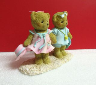 Cherished Teddies HAND IN HAND,  THROUGH THE SAND Marilyn and Gary Figurine 2