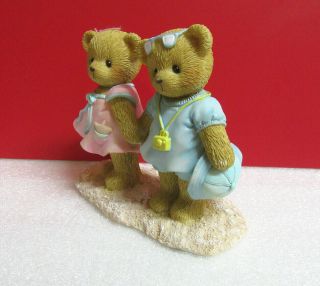 Cherished Teddies HAND IN HAND,  THROUGH THE SAND Marilyn and Gary Figurine 3