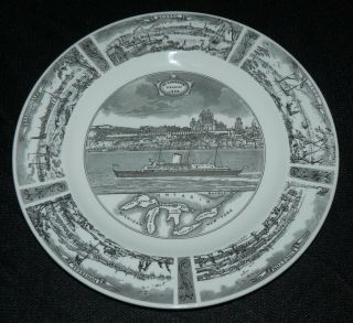 Vintage Wedgwood England 1959 St Lawrence Seaway Commemorative Collector Plate