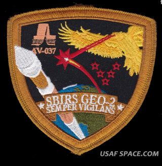 Sbirs Geo - 2 Atlas V Launch Usaf Dod Smc Aerospace Satellite Mission Space Patch