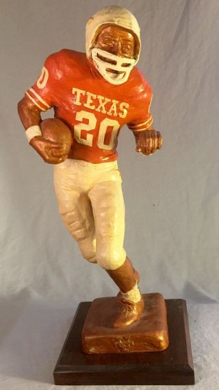 Texas Longhorn Football Player Bronze Statue By Tom Knapp