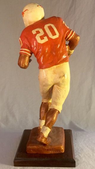 Texas Longhorn Football Player Bronze Statue by Tom Knapp 3