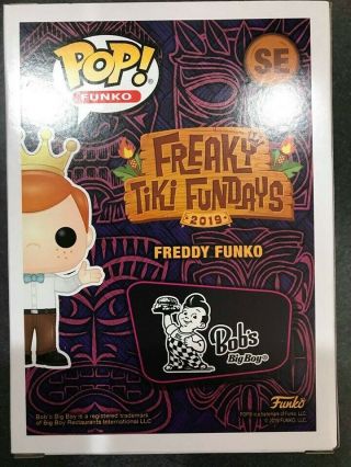 SDCC 2019 Freaky Tiki Funko Fundays Exclusive Pop Freddy Funko as Big Boy LE520 2