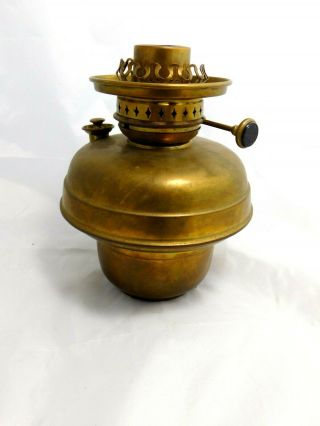 Antique Brass Defries Oil Lamp Burner Tank