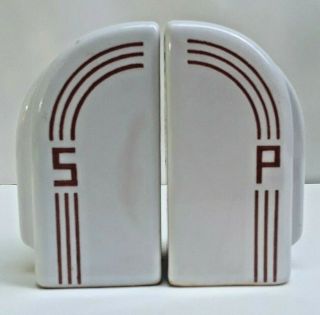Vintage / Antique Ceramic Art Deco Style Salt And Pepper Shakers
