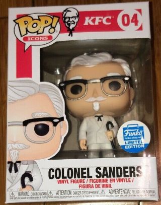 Funko Pop Icons: Kfc Colonel Sanders With Cane 04 Funk Shop Limited Edition