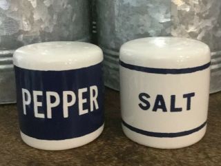 Kate Spade Blue And White Lenox Salt And Pepper Shakers,  Farm House