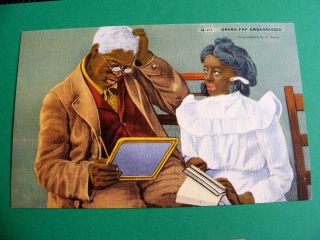 Vintage African American Postcards in clear sleeves 4