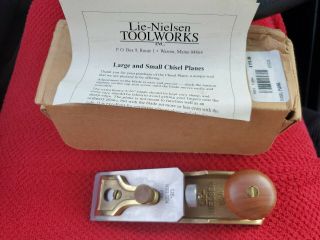 Lie Nielsen No 97 - 1/2 Small Chisel Plane & Paperwork.  Looks To Be