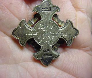 Vintage Sterling Cased Salvation Army Long And Faithful Service Engraved Medal 4
