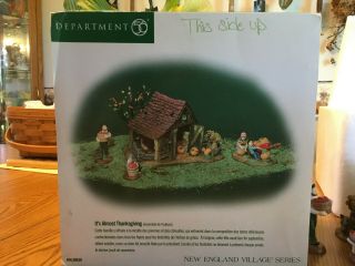 Its Almost Thanksgiving England Village Dept 56 Fall Apples Halloween Harves