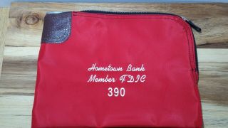 Rifkin Safety Sac Hometown Bank Bank Deposit Bag With Keys Member Fdic 390