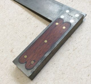 ST.  JOHNSBURY TOOL CO.  6” INLAYED TRY SQUARE 3
