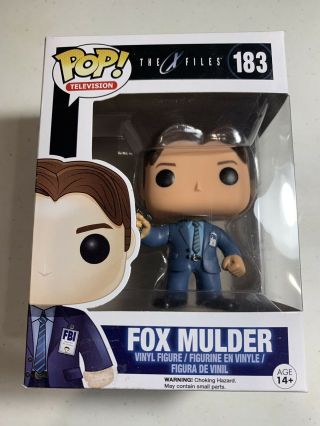 Funko Pop Television Vinyl Figure The X - Files Fox Mulder 183 Rare Vaulted