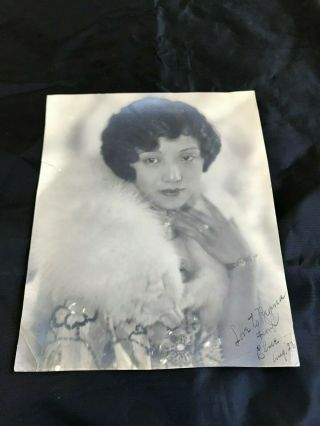 1923 Modern China Shanghai Chinese Glamorous Celebrity Looking Lady W Signature