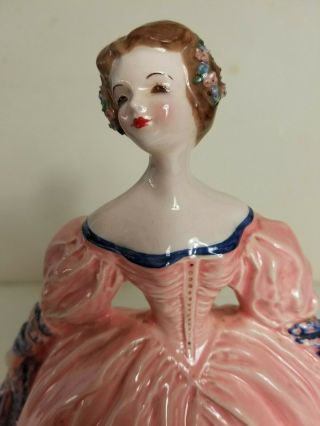 Adeline Vintage Florence Ceramics Figurine Pasadena In Pink 2