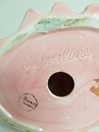 Adeline Vintage Florence Ceramics Figurine Pasadena In Pink 5