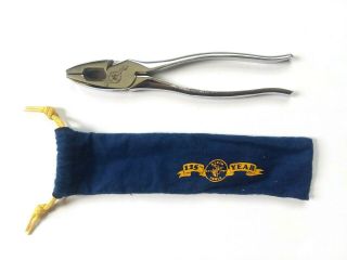 Klein Tools 125th Anniversary Pliers Wire Cutters Collectors Edition W/ Bag