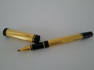 Parker Pen Duofold Godron Gold & Black Rollerball Pen