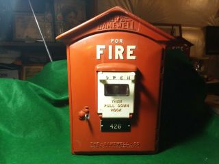 Gamewell Vintage Complete Gamewell Fire Alarm Box