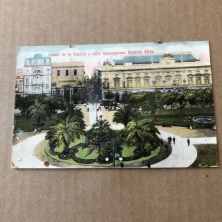 O) Postcard Argentina Buenos Aires Circulated To Italy 1911 Stamp
