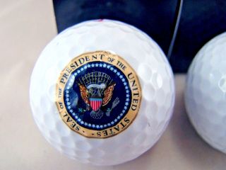 3 Pack President Bill Clinton Presidential Seal White House Golf Balls 2